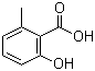 2-Hydroxy-6-methylbenzoic acid molecular structure (CAS 567-61-3)