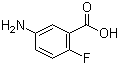 结构式 CAS# 56741-33-4, 5-氨基-2-氟苯甲酸