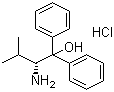 structure of CAS# 56755-20-5, (R)-(+)-2-Amino-3-methyl-1,1-diphenyl-1-butanol hydrochloride