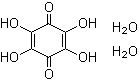 2,3,5,6-Tetrahydroxy-2,5-cyclohexadiene-1,4-dione dihydrate molecular structure (CAS 5676-48-2)