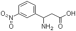 3-Amino-3-(3-nitrophenyl)propionic acid molecular structure (CAS 5678-47-7)