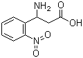 3-氨基-3-(2-硝基苯基)丙酸分子结构 (CAS 5678-48-8)