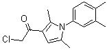 结构式 CAS# 568559-39-7, 2-氯-1-[1-(3,4-二甲基苯基)-2,5-二甲基-1H-吡咯-3-基]乙酮