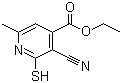 structure of CAS# 56891-69-1, Ethyl 3-cyano-2-mercapto-6-methylisonicotinate