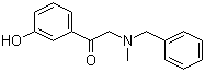 1-(3-Hydroxyphenyl)-2-[methyl(phenylmethyl)amino]ethan-1-one molecular structure (CAS 56917-44-3)