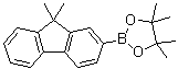 结构式 CAS# 569343-09-5, 9,9-二甲基芴-2-硼酸频哪醇酯