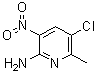 结构式 CAS# 56960-82-8, 5-氯-6-甲基-3-硝基-2-吡啶胺