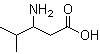 结构式 CAS# 5699-54-7, 3-氨基-4-甲基戊酸