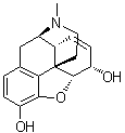 structure of CAS# 57-27-2, Morphine;(5alpha,6alpha)-7,8-Didehydro-4,5-epoxy-17-methylmorphinan-3,6-diol; Morphinism; Morphinum; Morphium; Nepenthe; Ospalivina; Sevredol; Statex SR; l-Morphine