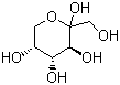 D-(-)-果糖分子结构 (CAS 57-48-7)