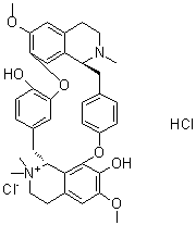 Tubocurarine hydrochloride molecular structure (CAS 57-94-3)