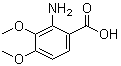 2-Amino-3,4-dimethoxybenzoic acid molecular structure (CAS 5701-87-1)