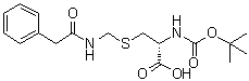 N-[(1,1-Dimethylethoxy)carbonyl]-S-[[(phenylacetyl)amino]methyl]-L-cysteine molecular structure (CAS 57084-73-8)