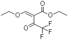 Ethyl 2-(ethoxymethylene)-4,4,4-trifluoroacetoacetate molecular structure (CAS 571-55-1)