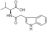 结构式 CAS# 57105-42-7, N-(3-吲哚乙酰基)-L-缬氨酸