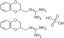 structure of CAS# 5714-04-5, Guanoxan sulfate;(1,4-Benzodioxan-2-ylmethyl)guanidine sulfate