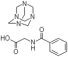Methenamine hippurate molecular structure (CAS 5714-73-8)