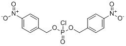Bis(4-nitrobenzyl) phosphorochloridate molecular structure (CAS 57188-46-2)