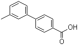 structure of CAS# 5728-33-6, 3'-Methylbiphenyl-4-carboxylic acid;3'-Methyl-1,1'-biphenyl-4-carboxylic acid
