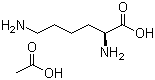 structure of CAS# 57282-49-2, L-Lysine monoacetate;L-Lysine acetate salt; (S)-2,6-Diaminohexanoic acid acetate salt