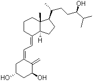 structure of CAS# 57333-96-7, Tacalcitol;(1a,3b,5Z,7E,24R)-9,10-Secocholesta-5,7,10(19)-triene-1,3,24-triol