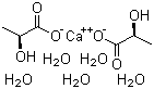 L-Calcium lactate pentahydrate molecular structure (CAS 5743-47-5)