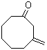3-亚甲基环辛酮分子结构 (CAS 5743-86-2)