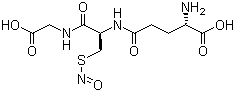 结构式 CAS# 57564-91-7, S-亚硝基谷胱甘肽