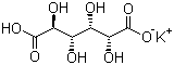 structure of CAS# 576-42-1, Potassium bisaccharate;Potassium hydrogen D-glucarate; Potassium hydrogen saccharate; Potassium (2R,3S,4S,5S)-2,3,4,5,6-pentahydroxy-6-oxohexanoate