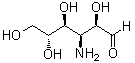 结构式 CAS# 576-44-3, 3-氨基-3-脱氧-D-葡萄糖