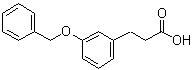 structure of CAS# 57668-34-5, 3-(Phenylmethoxy)benzenepropanoic acid;3-[3-(Benzyloxy)phenyl]propionic acid