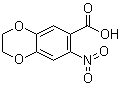 结构式 CAS# 57672-33-0, 2,3-二氢-7-硝基-1,4-苯并二恶英-6-羧酸