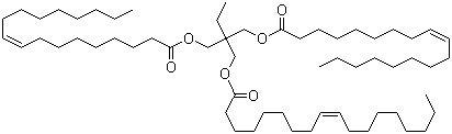 Trihydroxymethylpropyl trioleate molecular structure (CAS 57675-44-2)