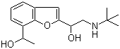 structure of CAS# 57704-16-2, 1'-Hydroxybufuralol;2-(tert-Butylamino)-1-[7-(1-hydroxyethyl)-1-benzofuran-2-yl]ethanol