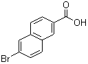 结构式 CAS# 5773-80-8, 6-溴-2-萘甲酸