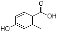 structure of CAS# 578-39-2, 4-Hydroxy-2-methylbenzoic acid;4-Hydroxy-o-toluic acid