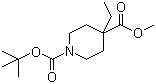 Methyl N-Boc-4-ethylpiperidine-4-carboxylate molecular structure (CAS 578021-55-3)