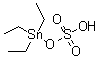 Sulfuric acid mono(triethylstannyl) ester molecular structure (CAS 57875-67-9)