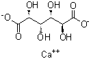 结构式 CAS# 5793-88-4, D-葡萄糖二酸钙盐