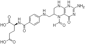 亚叶酸分子结构 (CAS 58-05-9)