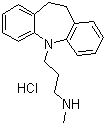 5-[3-(Methylamino)propyl]-5H-dibenz[b,f]azepine hydrochloride molecular structure (CAS 58-28-6)