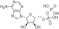 structure of CAS# 58-64-0, Adenosine 5'-(trihydrogen diphosphate);ADP