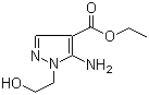 结构式 CAS# 58046-49-4, 5-氨基-1-(2-羟乙基)吡唑-4-甲酸乙酯