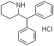 structure of CAS# 5807-81-8, 2-Diphenylmethylpiperidine hydrochloride;2-(Diphenylmethyl)piperidine hydrochloride