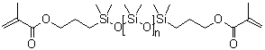 alpha,omega-Bis(3-methacryloxypropyldimethylsilyl)-terminated polydimethylsiloxane molecular structure (CAS 58130-03-3)