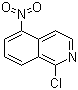 结构式 CAS# 58142-97-5, 1-氯-5-硝基异喹啉