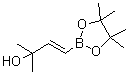 结构式 CAS# 581802-26-8, (E)-(3-羟基-3-甲基丁烯-1-基)硼酸频哪醇酯