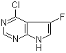 4-Chloro-5-fluoro-7H-pyrrolo[2,3-d]pyrimidine molecular structure (CAS 582313-57-3)