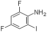 结构式 CAS# 582319-15-1, 2,4-二氟-6-碘苯胺