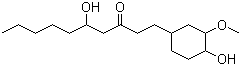 5-hydroxy-1-(4-hydroxy-3-methoxy-cyclohexyl)decan-3-one molecular structure (CAS 58253-27-3)